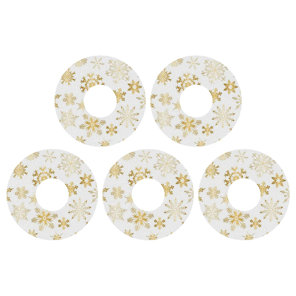 Christmas gold snowflakes adhesive patches - all devices.