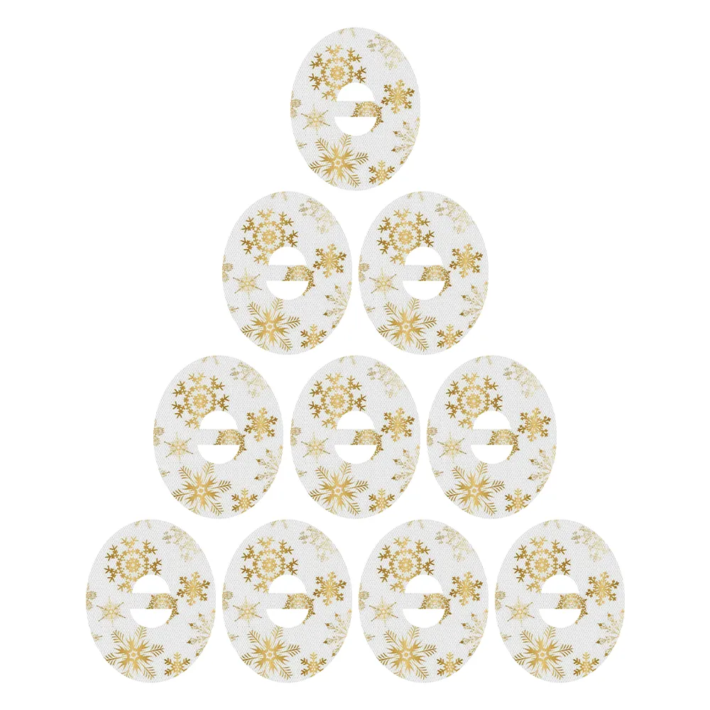 Christmas gold snowflakes adhesive patches - all devices.