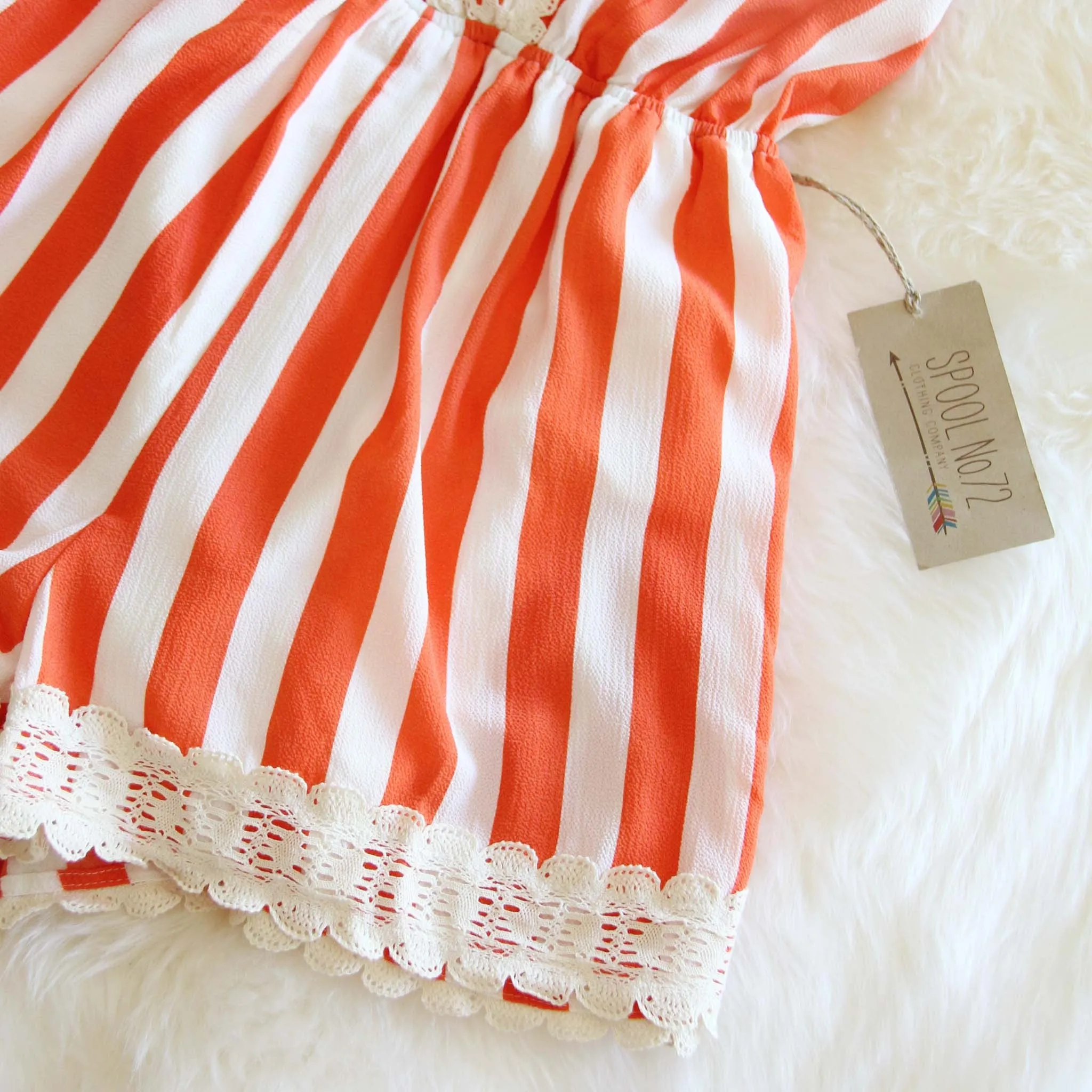 Citrus Romper in Orange