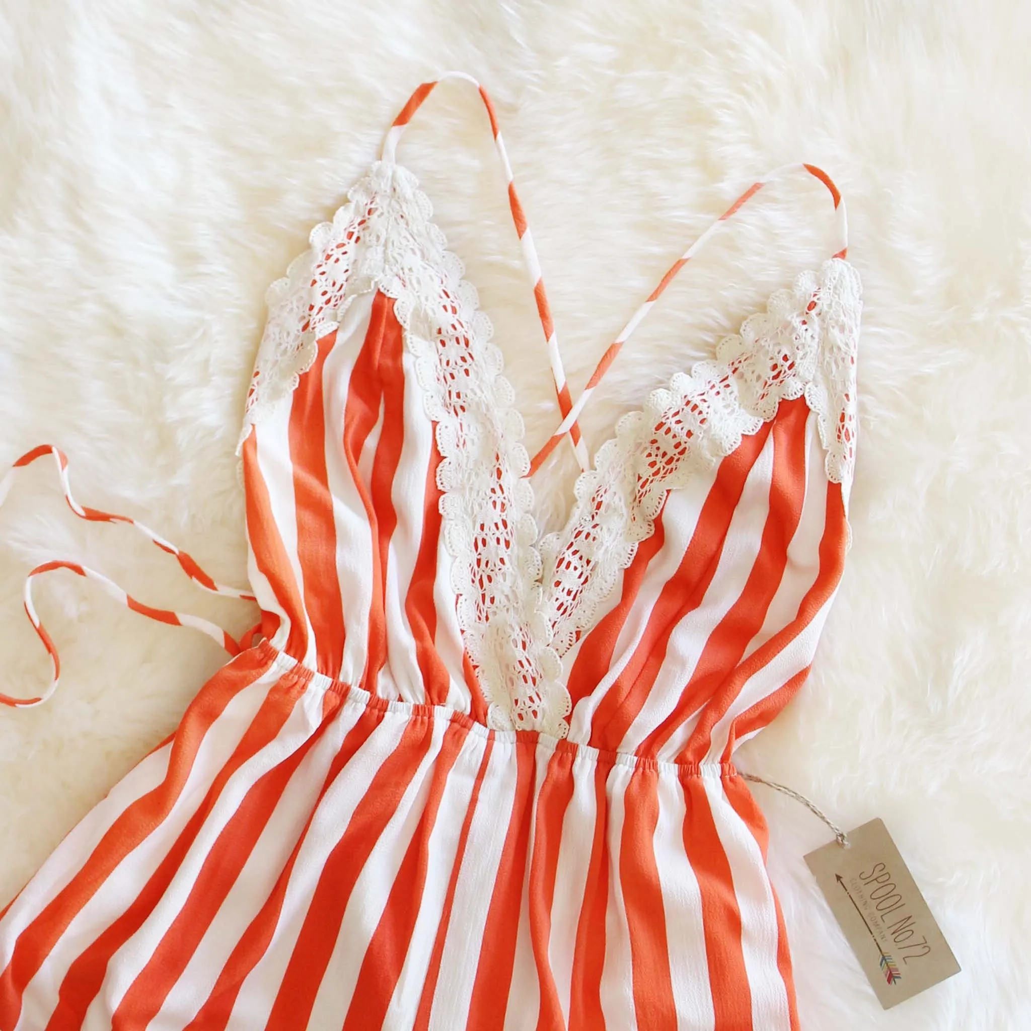 Citrus Romper in Orange