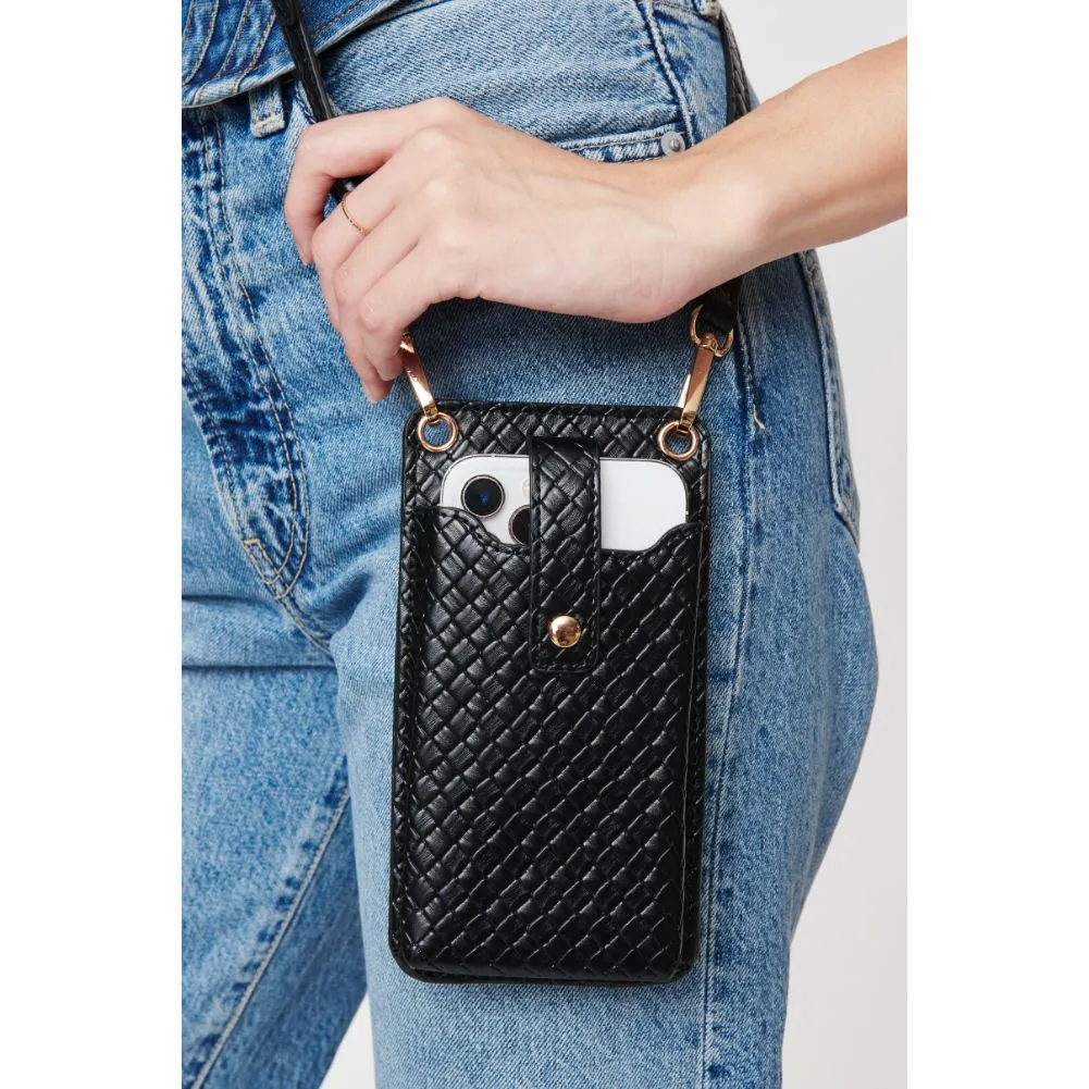 Claire Woven Cell Phone Crossbody