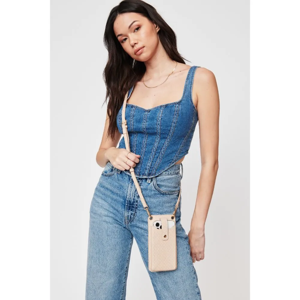 Claire Woven Cell Phone Crossbody
