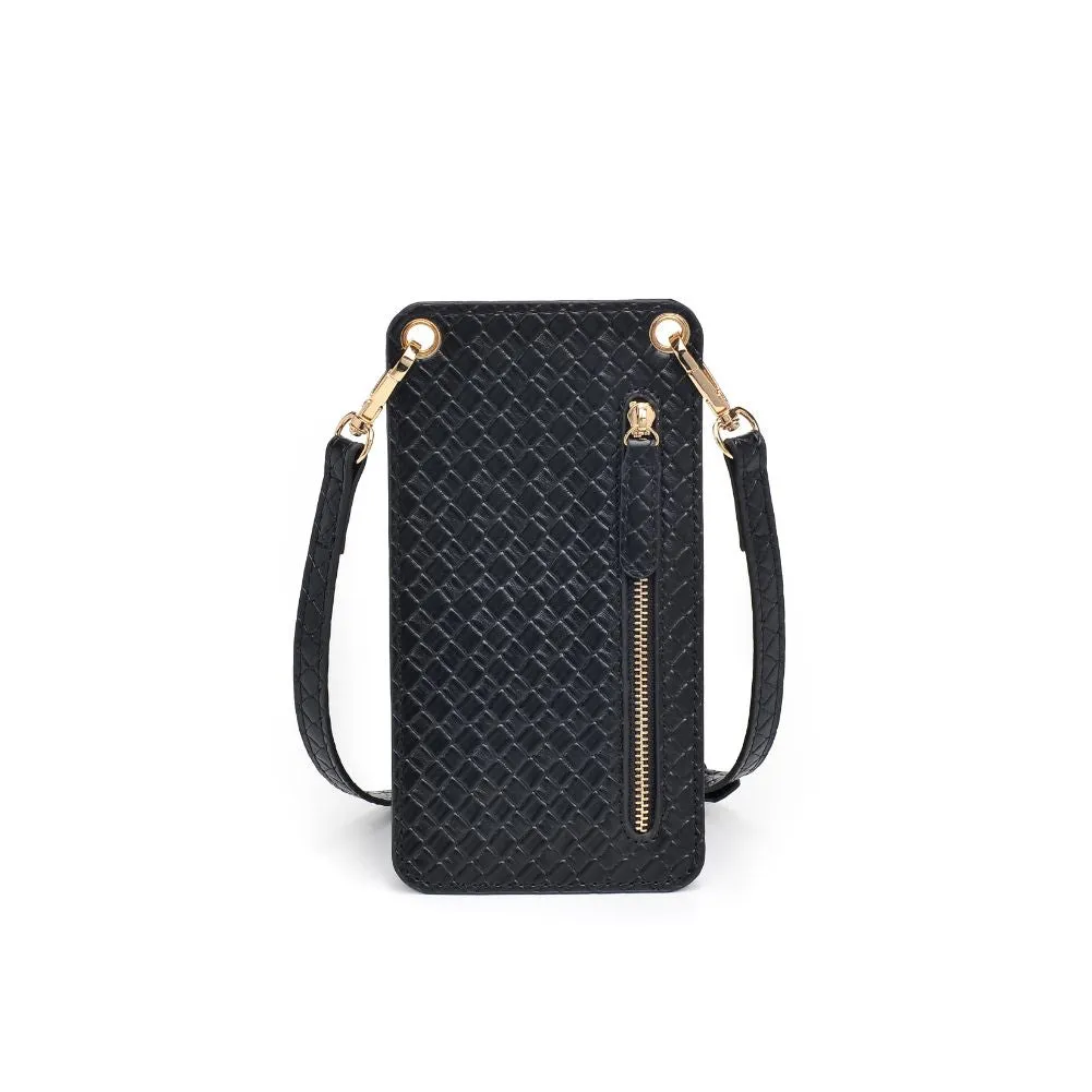 Claire Woven Cell Phone Crossbody