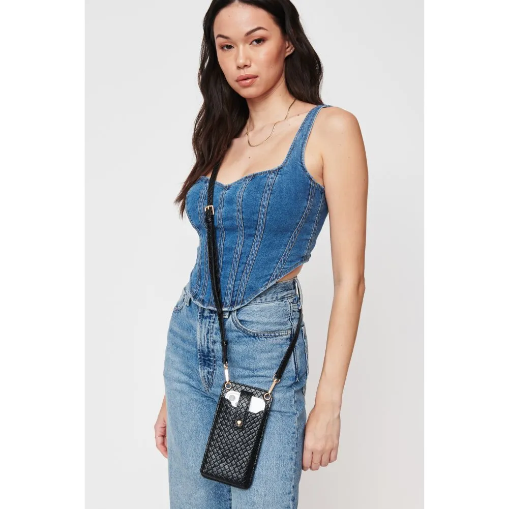 Claire Woven Cell Phone Crossbody