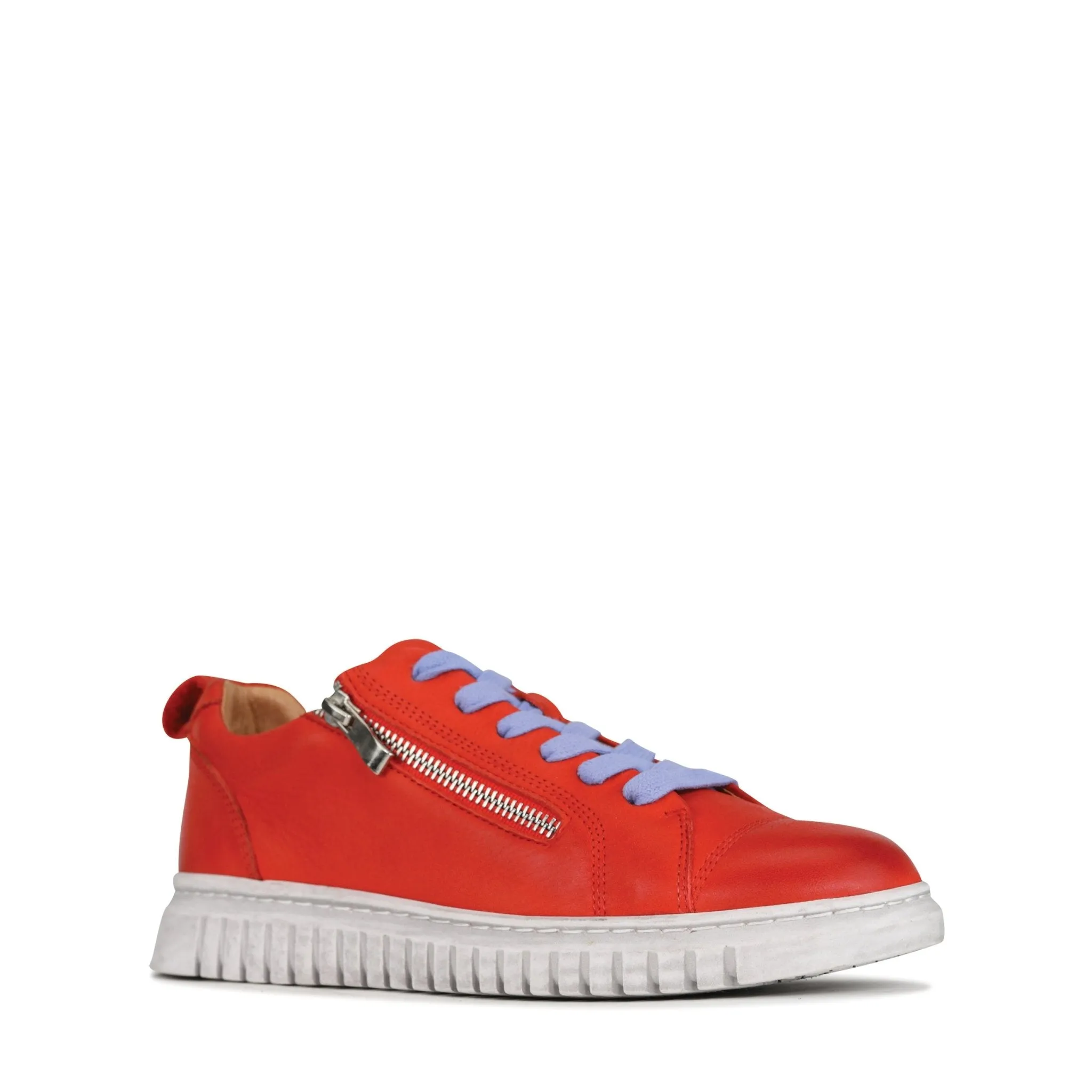 CLARENCE LEATHER LACE-UP SNEAKERS