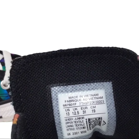 Converse Chuck Taylor AllStar Can't Be Tame Rainbow Zebra Stripe High Tops