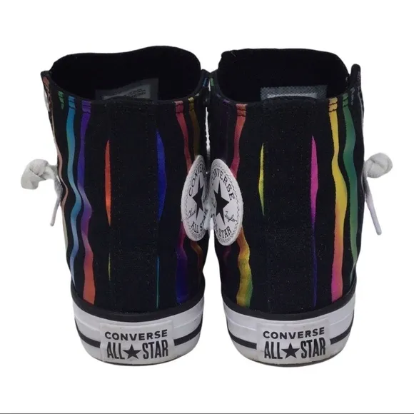 Converse Chuck Taylor AllStar Can't Be Tame Rainbow Zebra Stripe High Tops