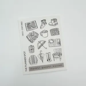 Decorative Planner Stickers - Cozy