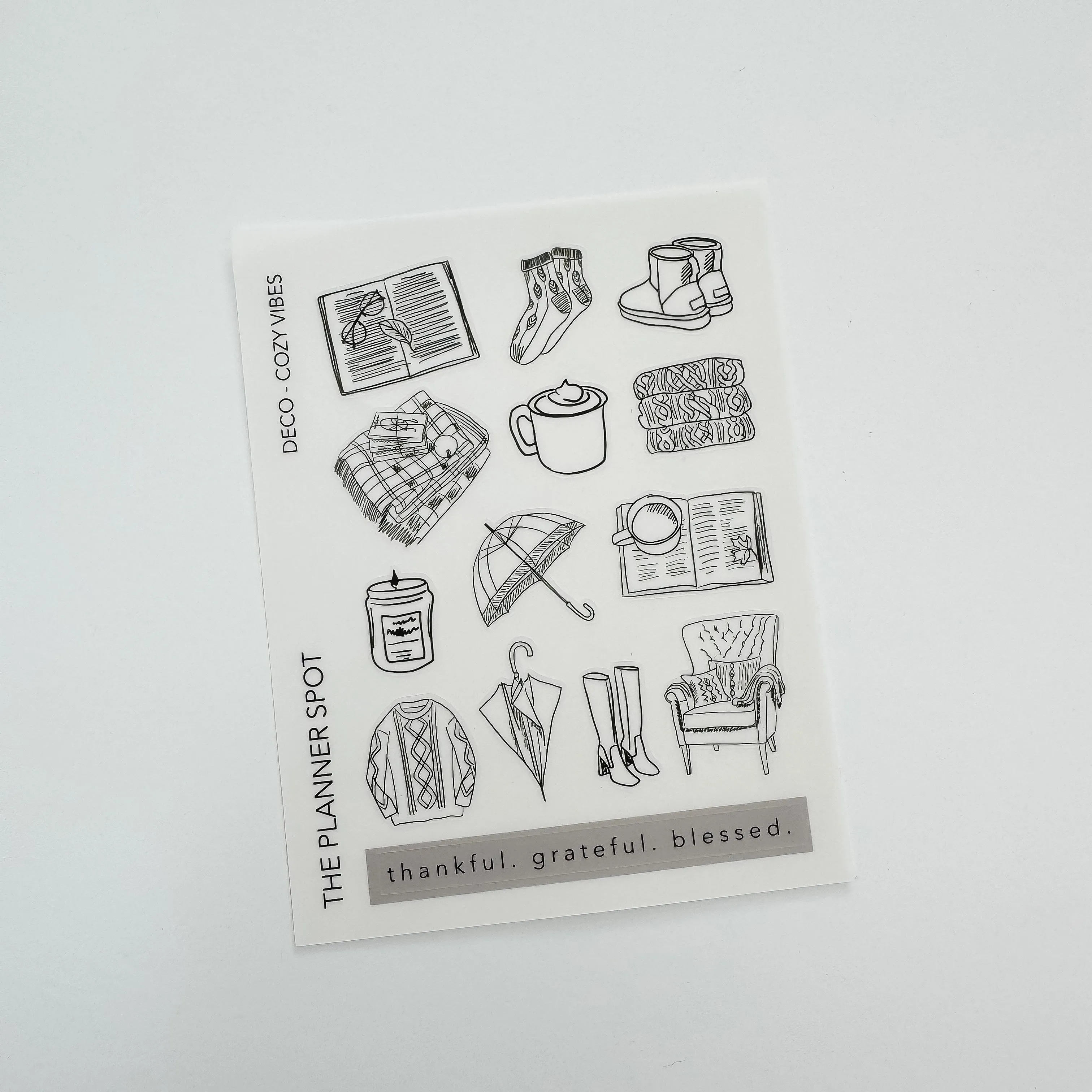 Decorative Planner Stickers - Cozy