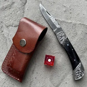 El Rey 7-1/4" Damascus Steel Knife (#kn001)