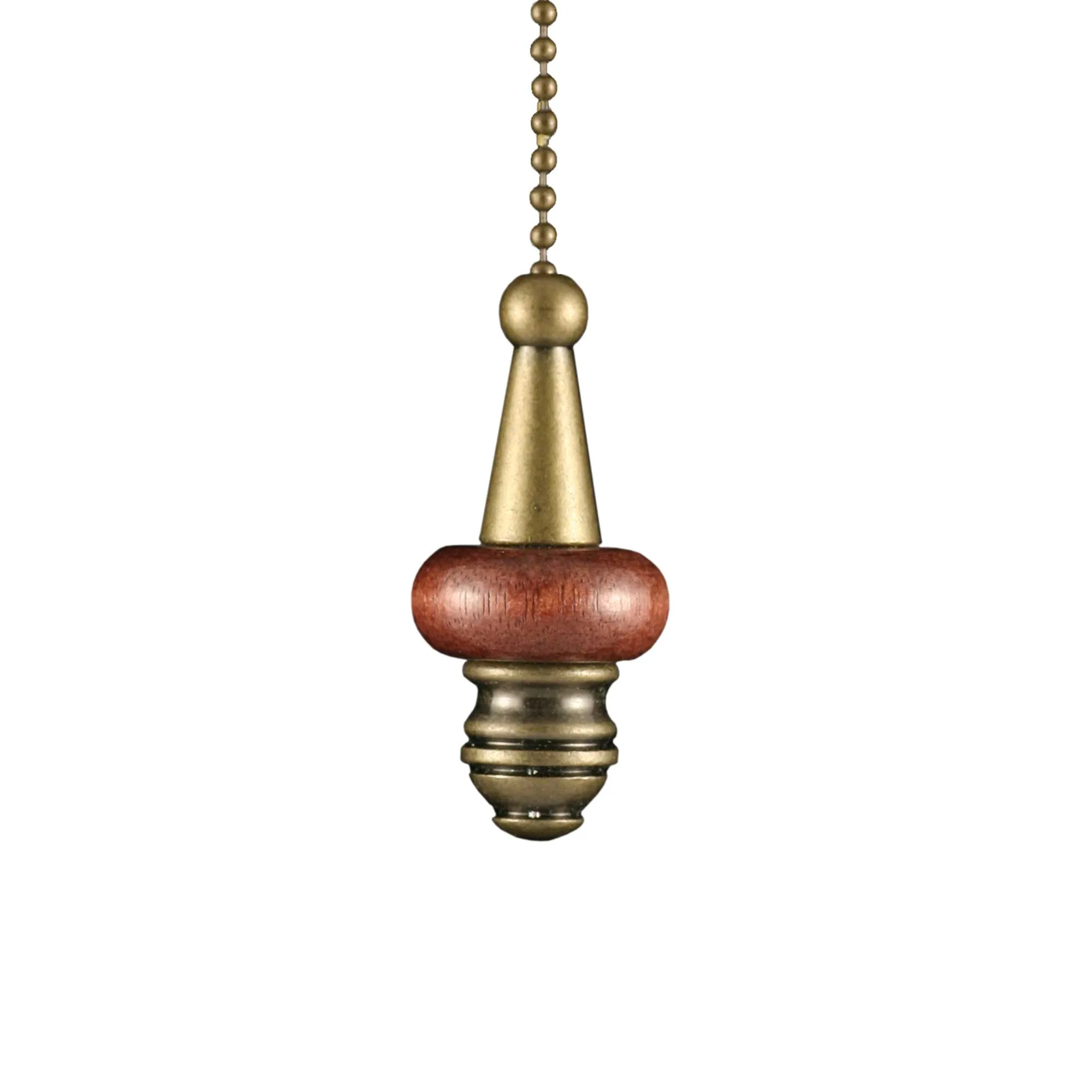 ElekTek Light Pull Chain Wooden Disc With 80cm Matching Chain