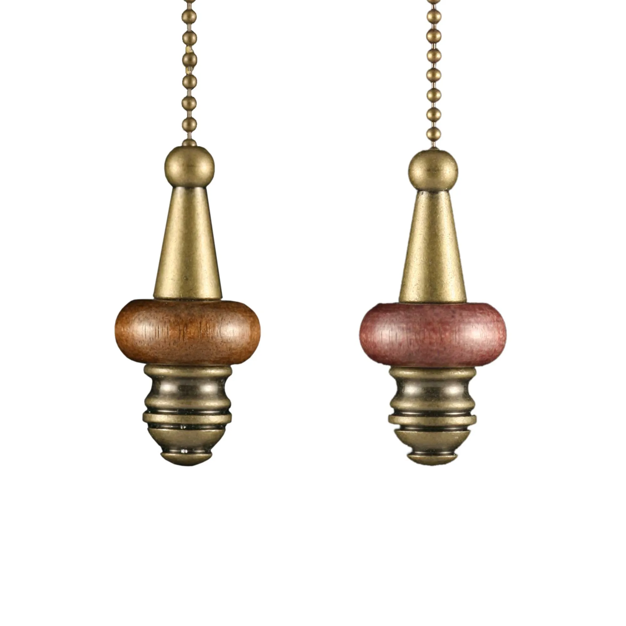 ElekTek Light Pull Chain Wooden Disc With 80cm Matching Chain
