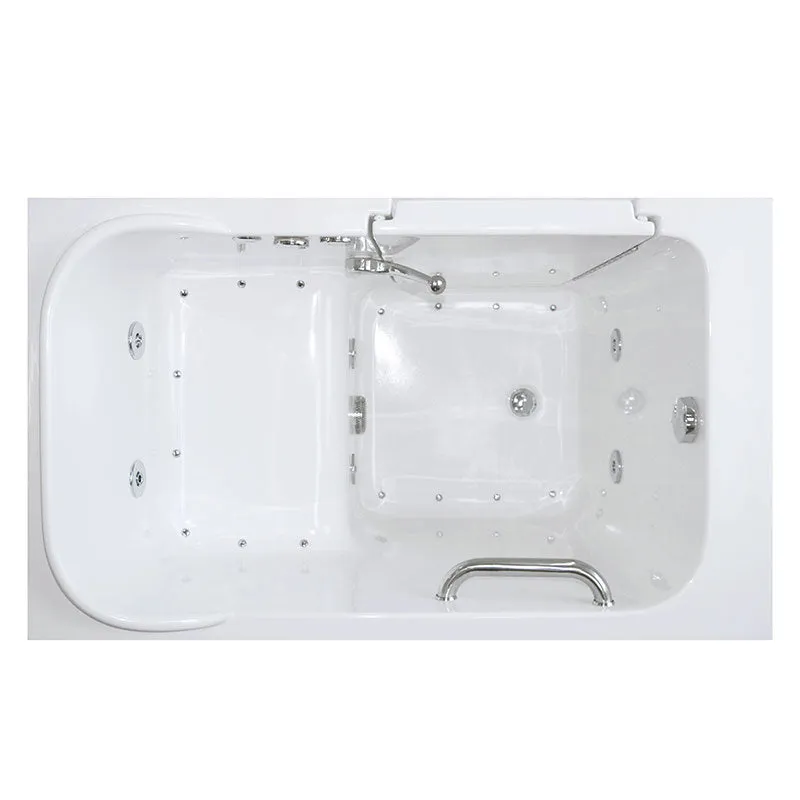 Ella's Bubbles 284804 Short 48-in Long Air & Hydro Massage Walk In Bath