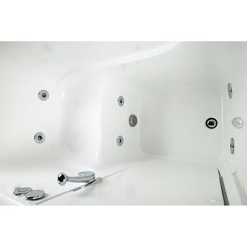 Ella's Bubbles 305213 Low 3.5-in Threshold Hydro Massage Walk In Bath