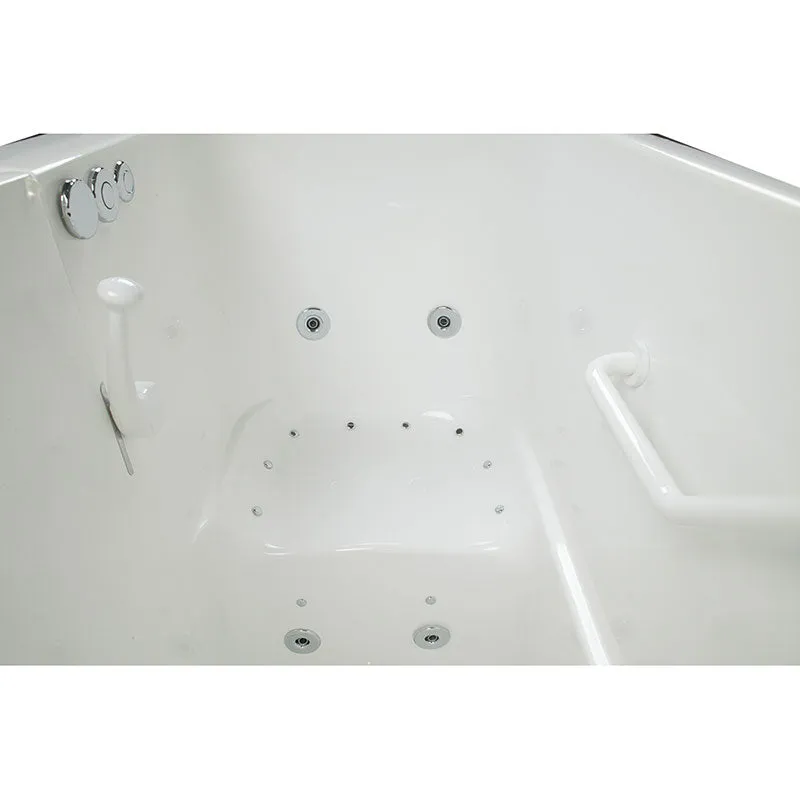 Ella's Bubbles 305504 Deep 46-in High Air & Hydro Massage Walk In Bath