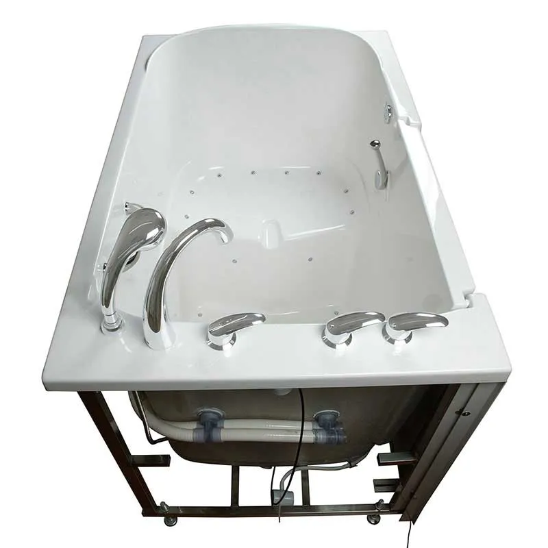Ella's Bubbles 355502 Bariatric Air Massage Wide Seat Walk-In Bathtub
