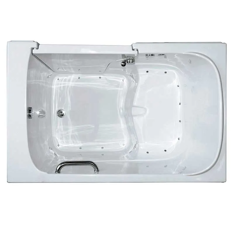 Ella's Bubbles 355502 Bariatric Air Massage Wide Seat Walk-In Bathtub