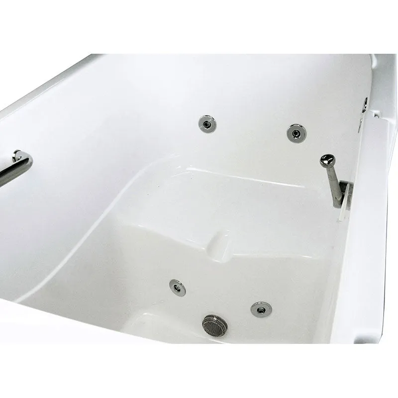 Ella's Bubbles 355503 Bariatric Hydro Massage Wide Seat Walk-In Bathtub