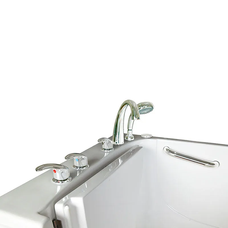 Ella's Bubbles 355503 Bariatric Hydro Massage Wide Seat Walk-In Bathtub