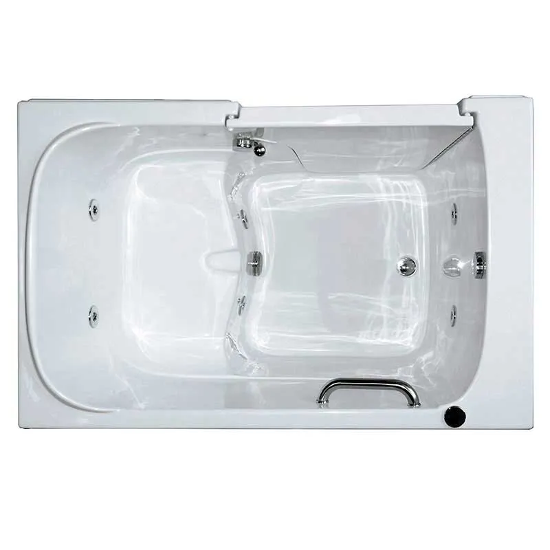 Ella's Bubbles 355503 Bariatric Hydro Massage Wide Seat Walk-In Bathtub