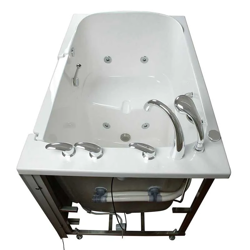 Ella's Bubbles 355503 Bariatric Hydro Massage Wide Seat Walk-In Bathtub
