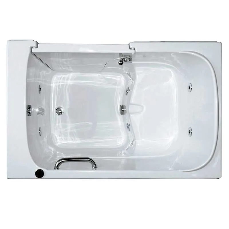Ella's Bubbles 355503 Bariatric Hydro Massage Wide Seat Walk-In Bathtub