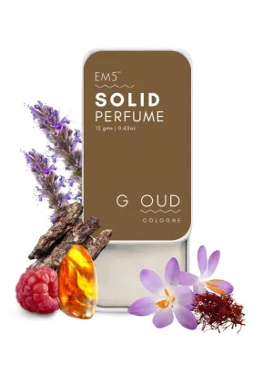 EM5™ G Oud | Solid Perfume for Men & Women | Alcohol Free Strong lasting fragrance | Rose Oud Amber | Goodness of Beeswax   Shea Butter