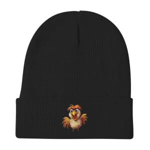 Embroidered Beanie, Form Fitted Beanie, warm, Cozy, Gift