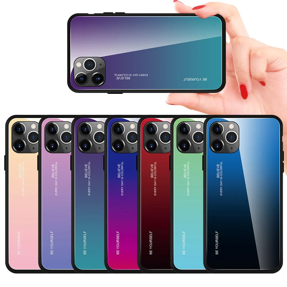 Etui Gradient Glass Case - iPhone 11 Pro - Warm Sunset