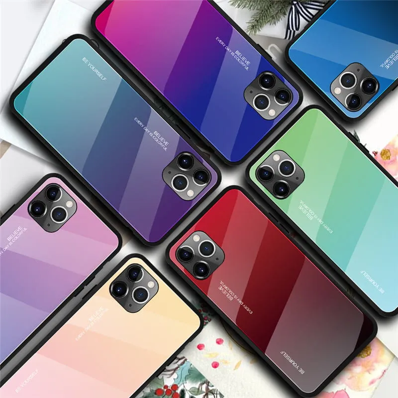 Etui Gradient Glass Case - iPhone 11 Pro - Warm Sunset