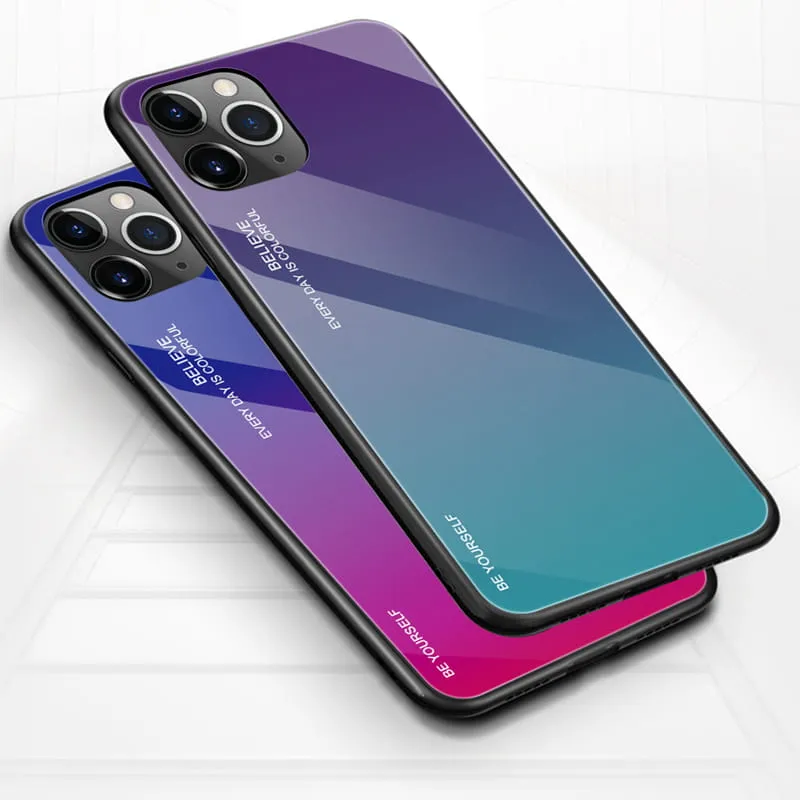 Etui Gradient Glass Case - iPhone 11 Pro - Warm Sunset