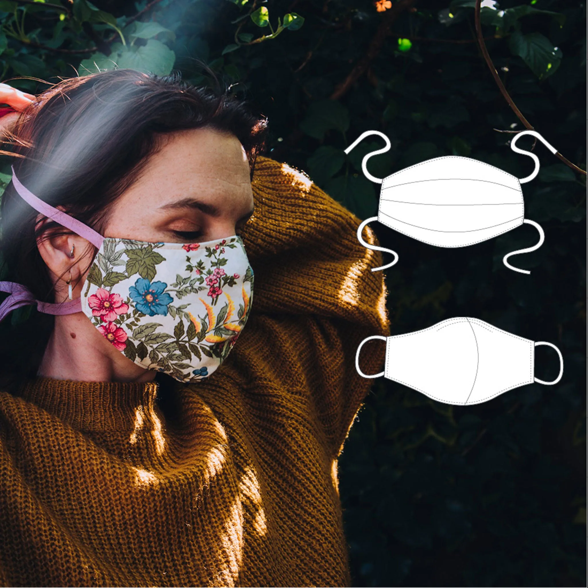 Fabric Face Mask Sewing Pattern