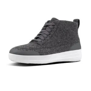 Fitflop Charcoal Stefanie Wool High Top Sneakers 9