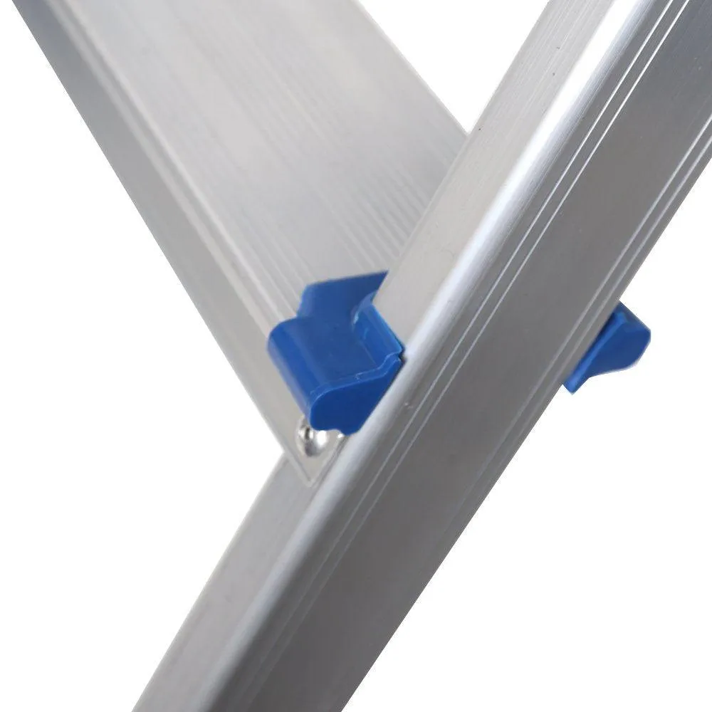 Foldable Household Aluminium 2 Step Ladder Silver For Kithcen, Garage Strong and durable