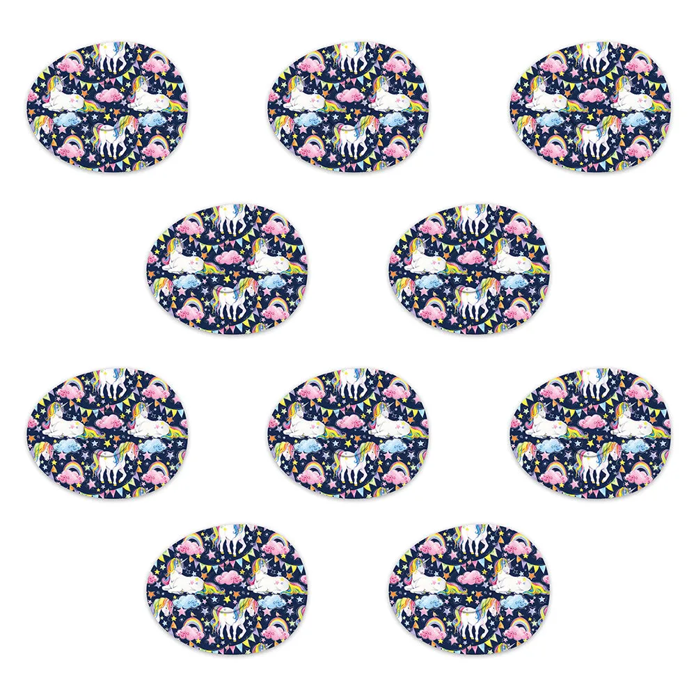 Freestyle Libre Rainbow Unicorn Design Patches