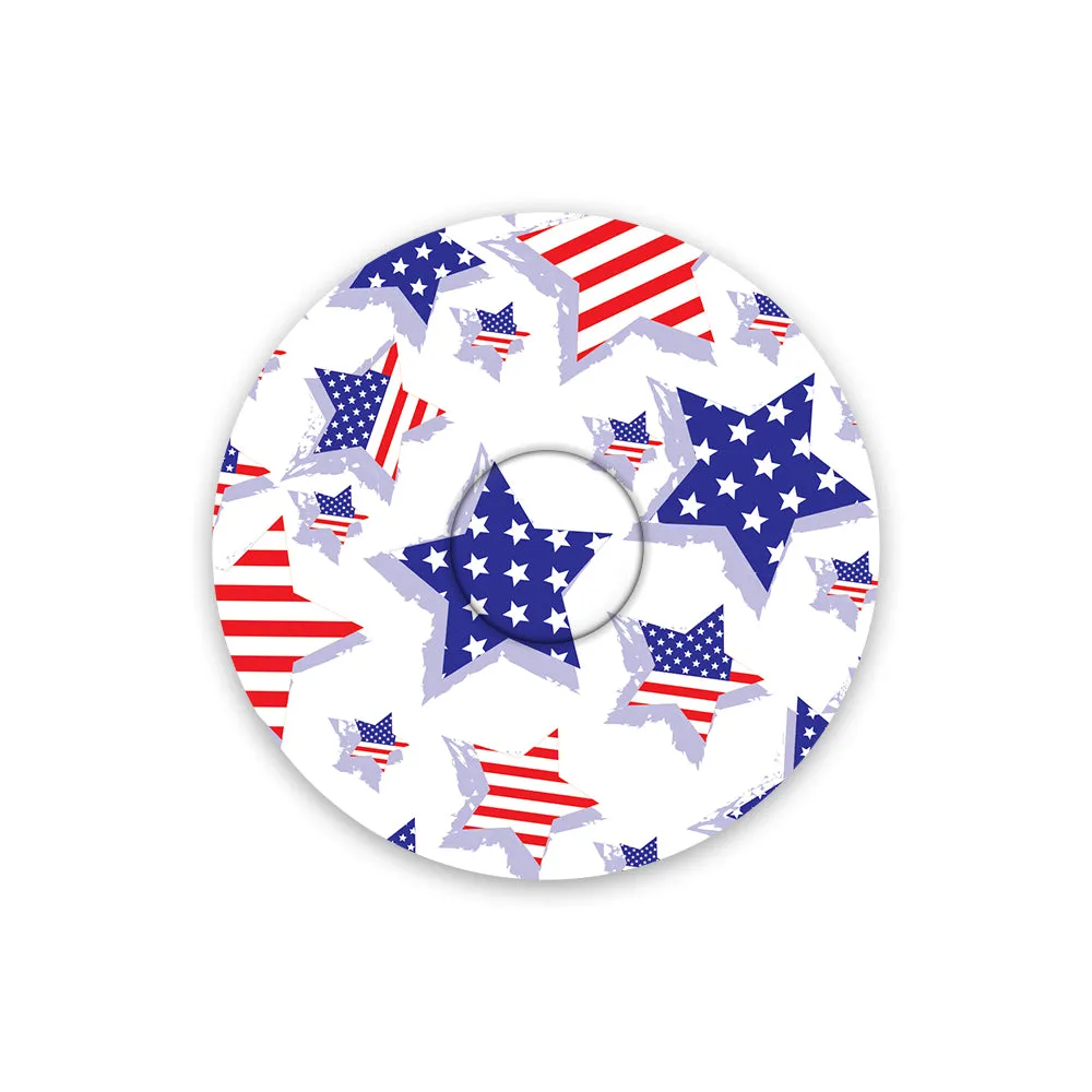 Freestyle Libre USA Flag Stars Design Patches