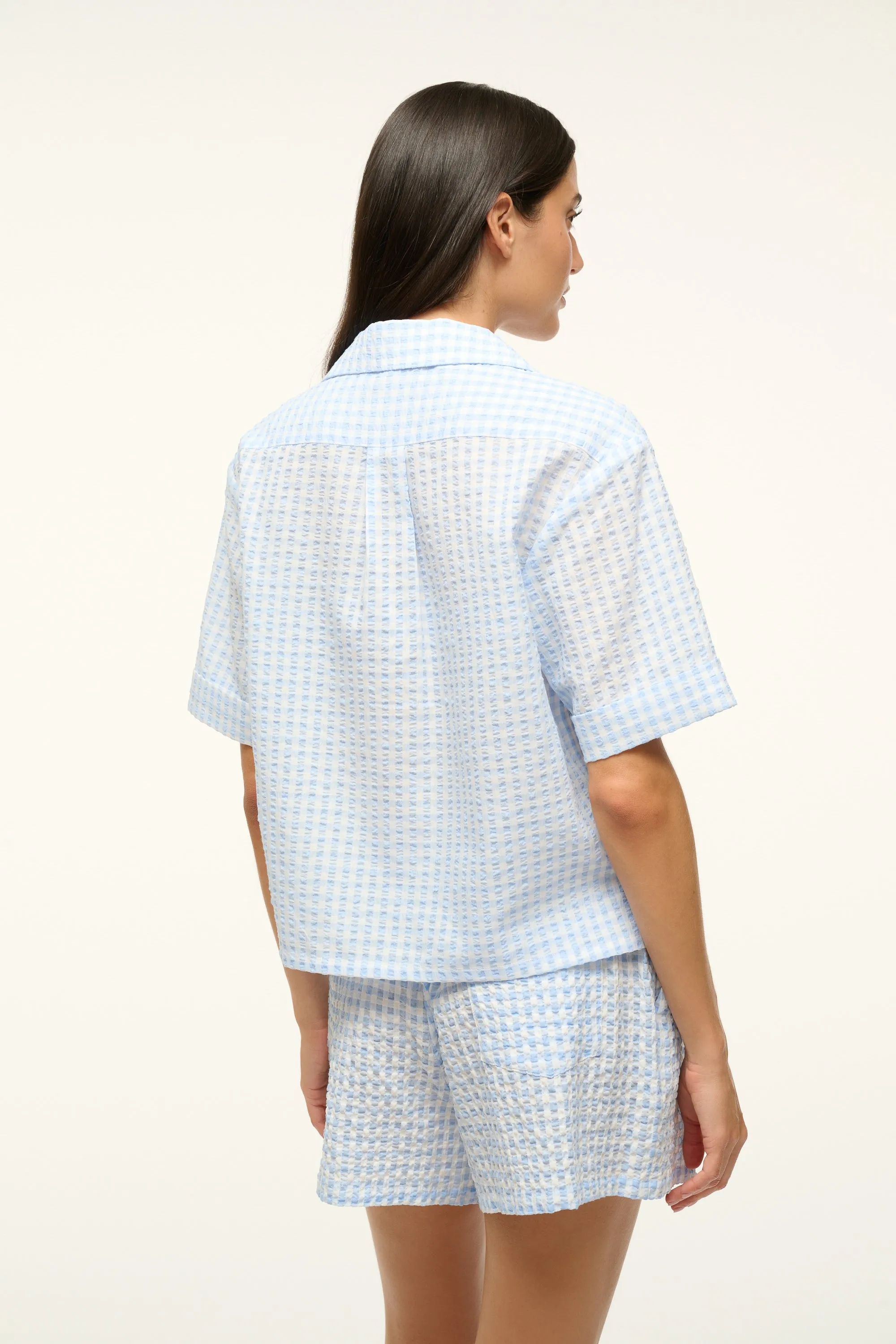Gabi Shirt Sky Gingham