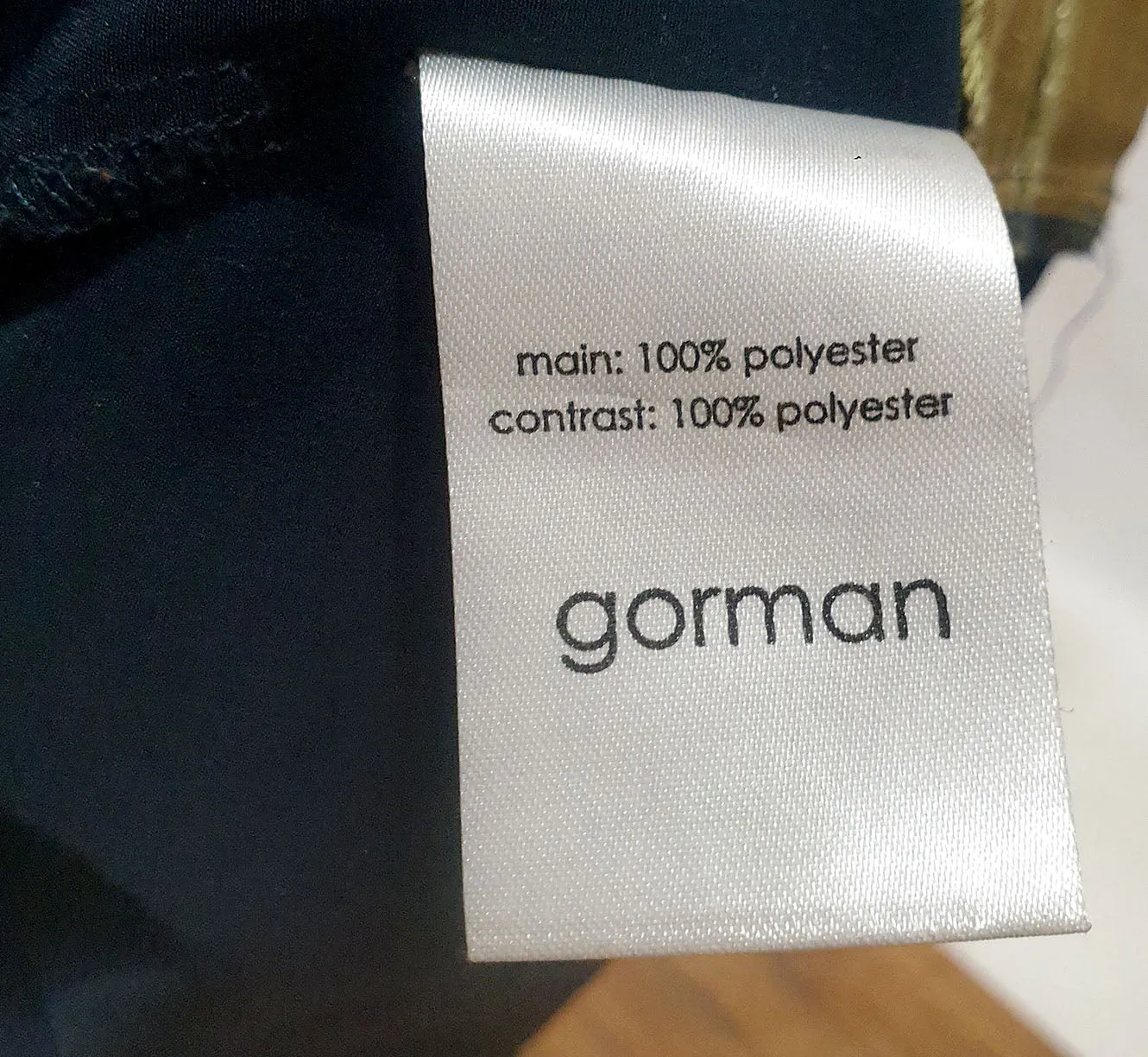 Gorman navy and gold top size 10