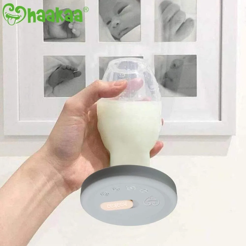 Haakaa Silicone Breast Pump Lid (Grey)