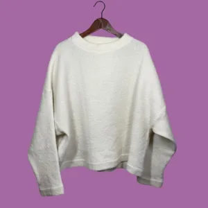 Hackwith Cozy White Sweater 4XL