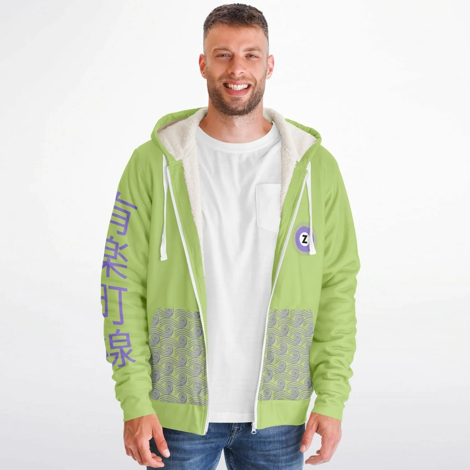 Hanzōmon Line Ultra-Soft Microfleece Zip Hoodie