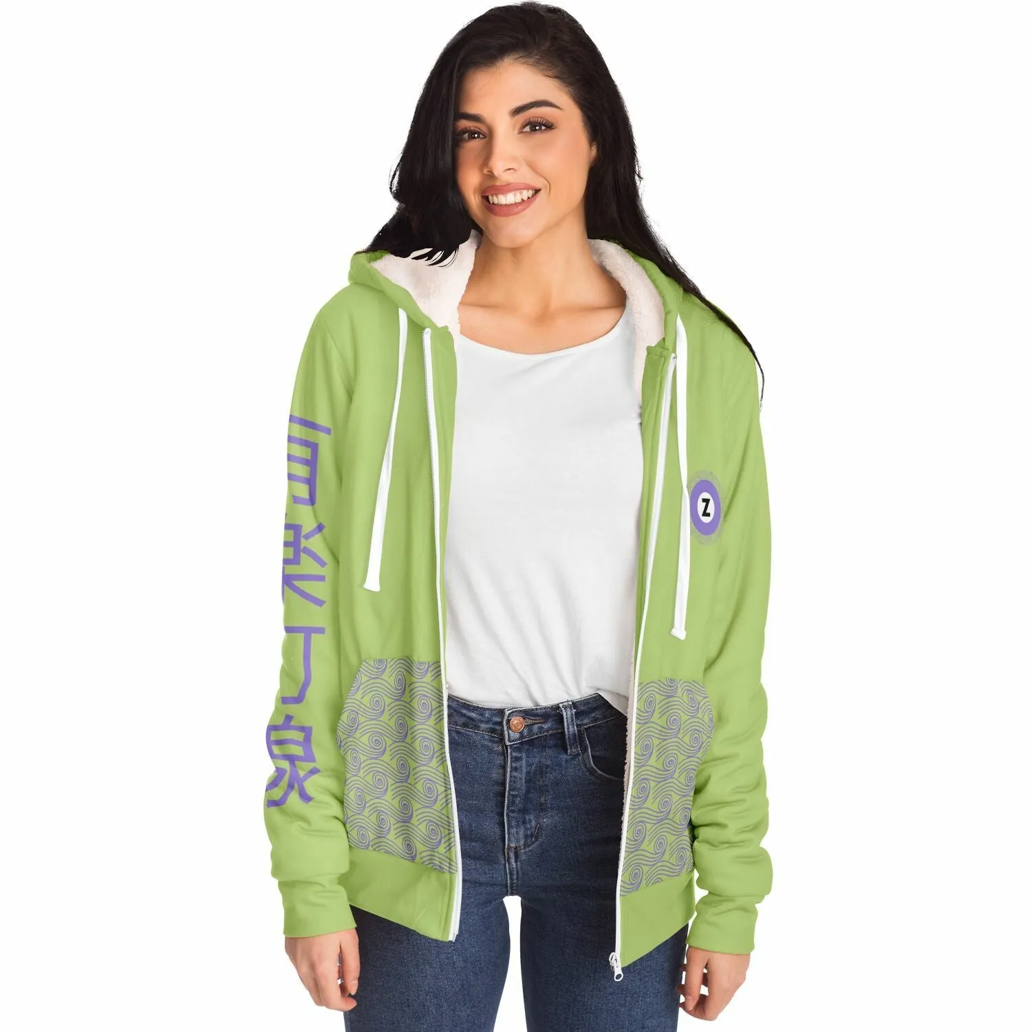 Hanzōmon Line Ultra-Soft Microfleece Zip Hoodie