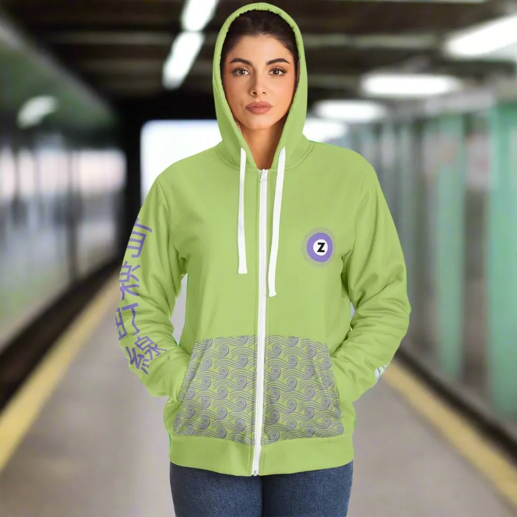 Hanzōmon Line Ultra-Soft Microfleece Zip Hoodie