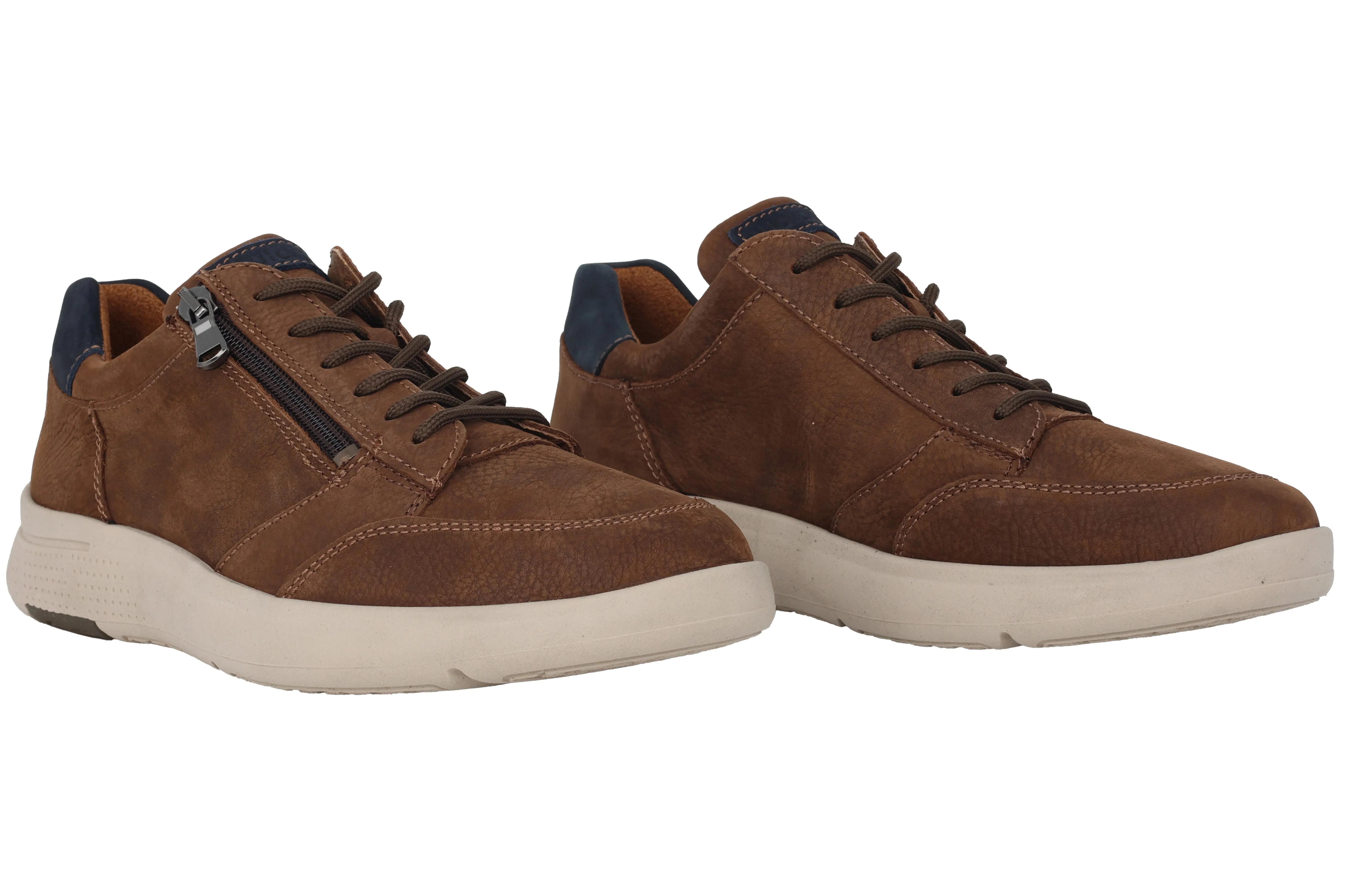 'Heiko' men's wide fit (H) sneaker - brown