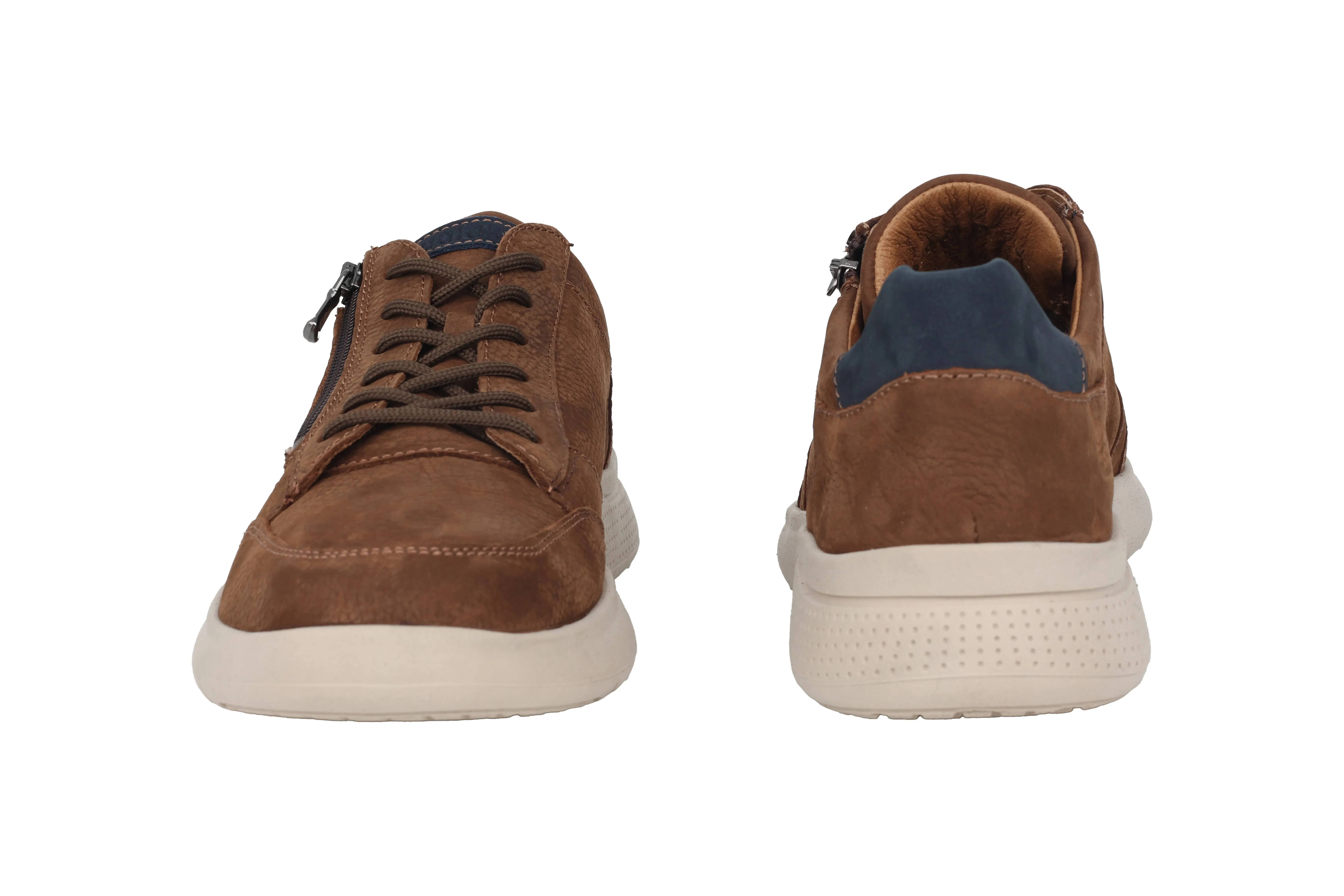 'Heiko' men's wide fit (H) sneaker - brown