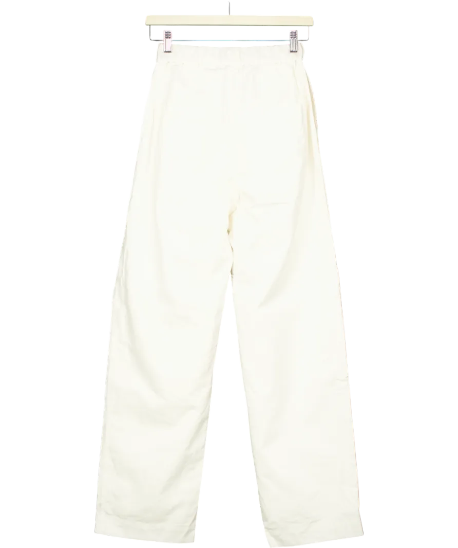 House of CB Cream Luna Cotton Cargo Trousers UK XS