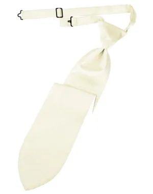 Ivory Herringbone Kids Necktie