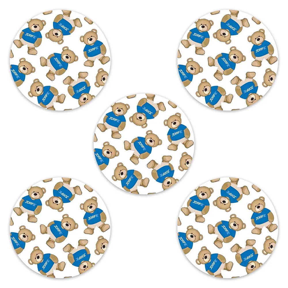 JDRF Rufus decorative adhesive patches - all devices.