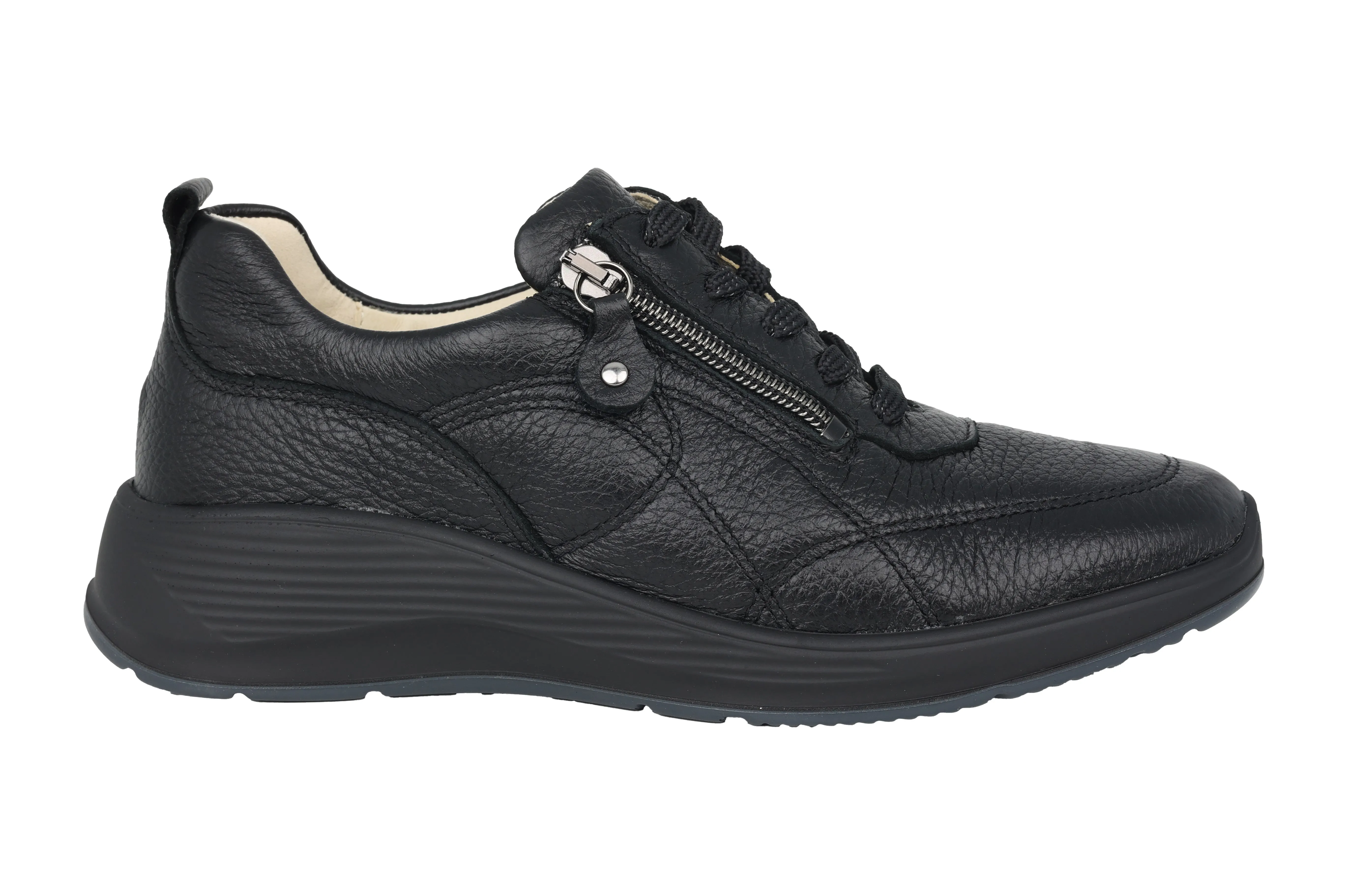'Kalea' women's very wide fit (K) sneakers - black
