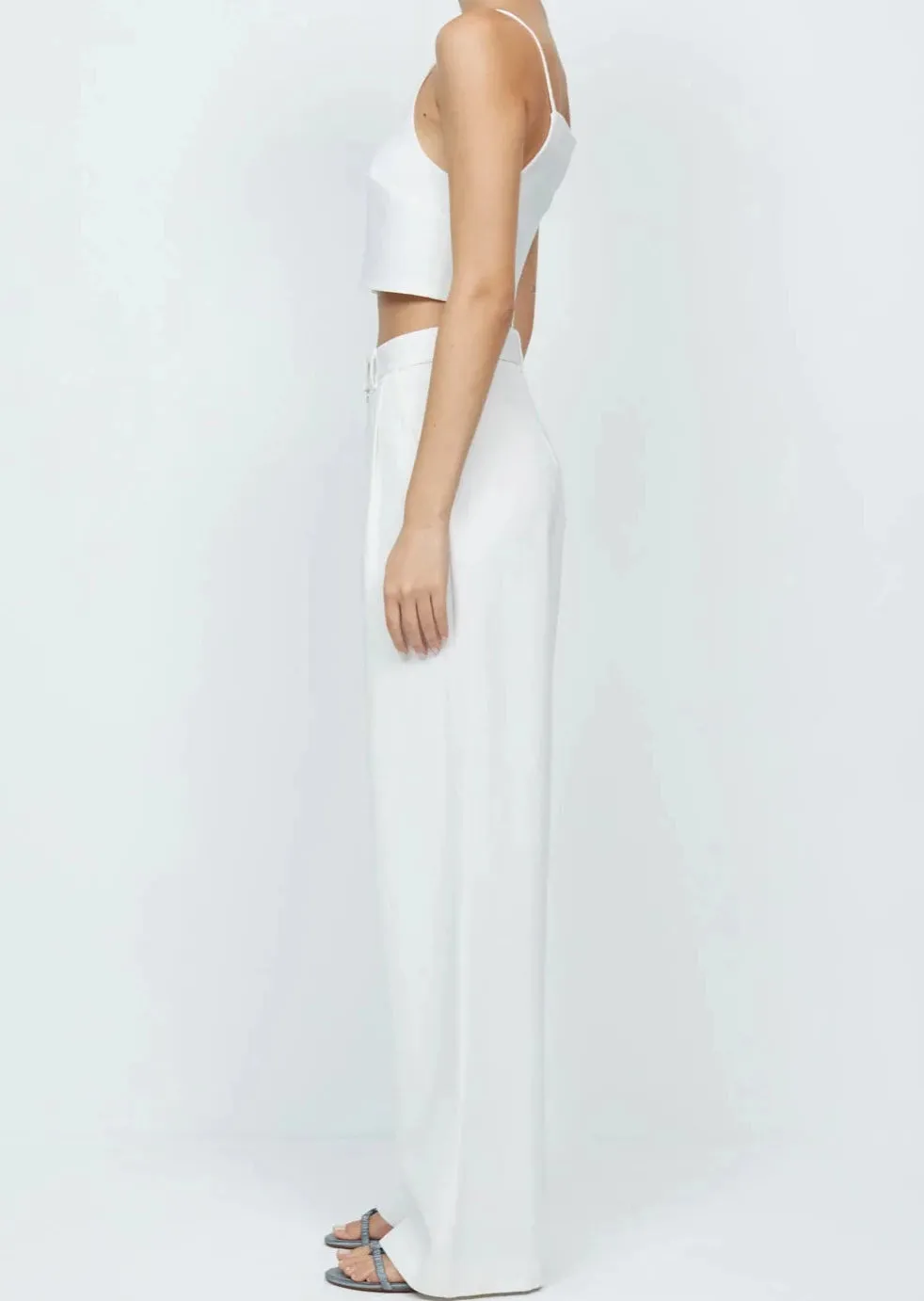 Kate Cropped Top - Ivory